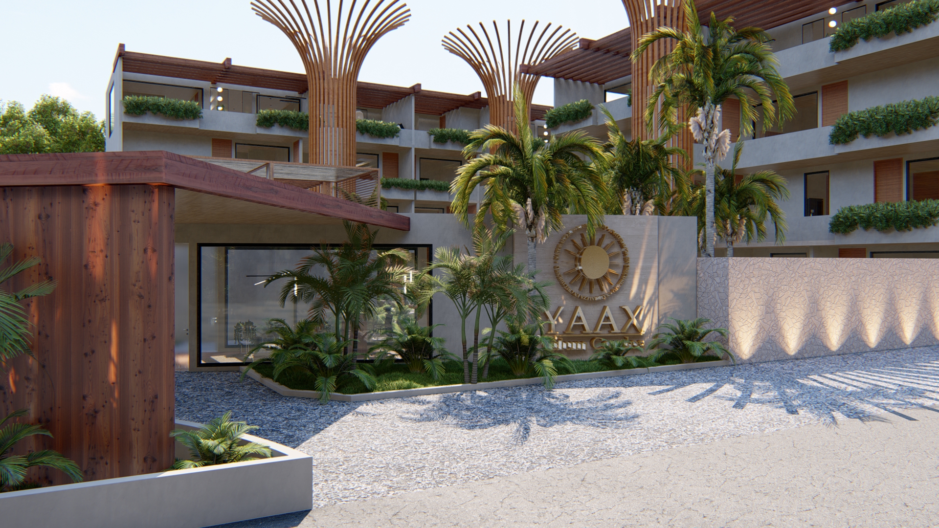 Render principal de Yaax Tulum Condos